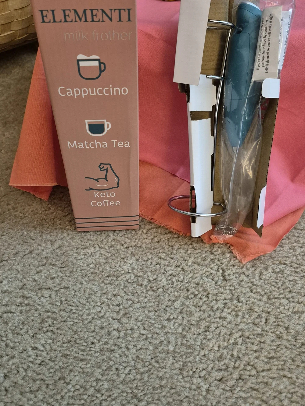 Element Teal Handheld Milk Frother. BRAND NEW!!